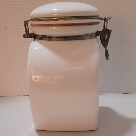 VTG Coffee Canister White EUROPEAN COFFEEHOUSE Victor Th Engwall & Co Collection - Picture 3 of 15